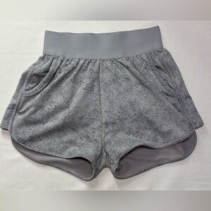 Gymshark Gray Speckled Running Shorts Athletic Gym Training High Rise Medium